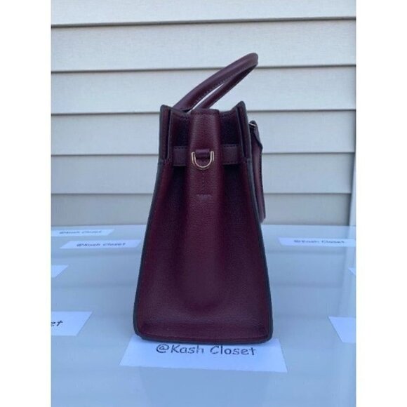 Michael Kors MK Hamilton Medium Satchel Tote Bag - Merlot - Picture 5 of 11